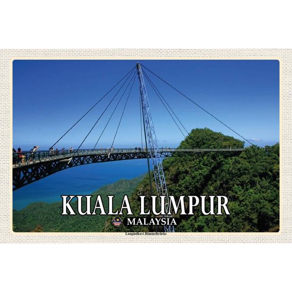 Vianmo Insegna In Legno 12X18 Cm Kuala Lumpur Malaysia Langindkavi-image