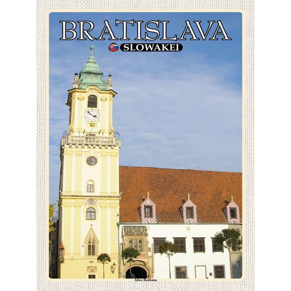 Vianmo Insegna In Legno 40X30 Cm Bratislava Slowakei Altes Rathaus-image