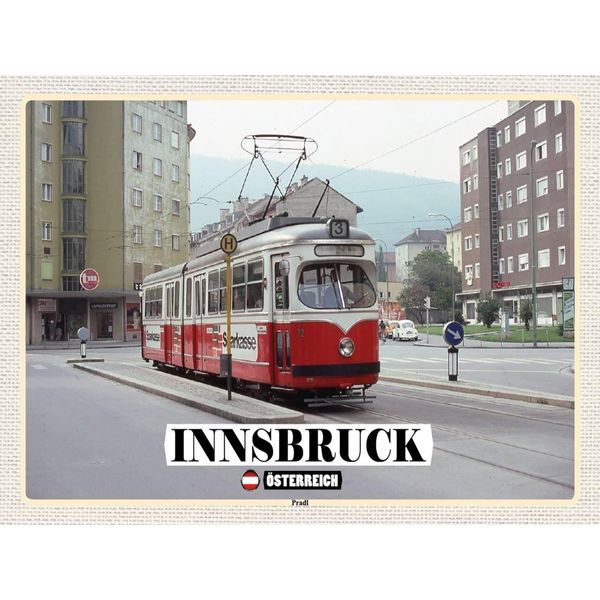 Vianmo Insegna In Legno 30X40 Cm Innsbruck ÖSterreich Pradl Stadt-image