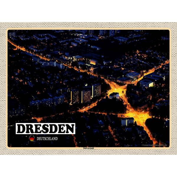 Vianmo Insegna In Legno 30X40 Cm Dresden Deutschland SüDvorstadt-image