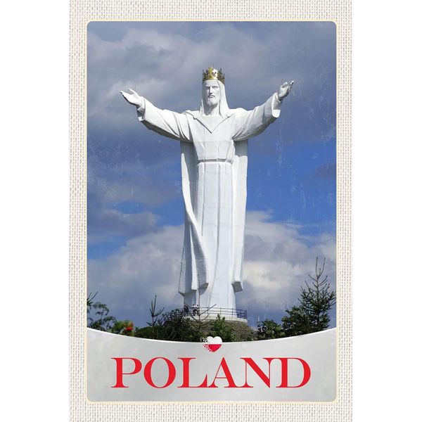 Vianmo Insegna In Legno 18X12 Cm Polen Europa WeißE Skulptur-image