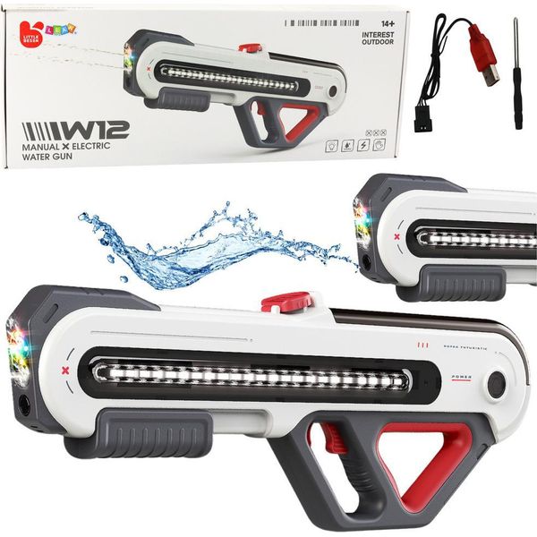 Fucile Elettrico Ad Acqua W12 Led Bianco 60Cm-image