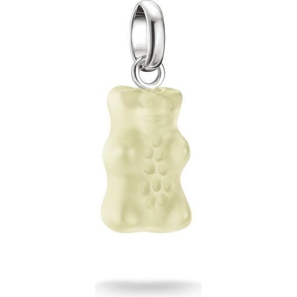 Ciondolo Thomas Sabo, Orsetto D'oro In Vetro, Leggermente Trasparente, In Argento-image