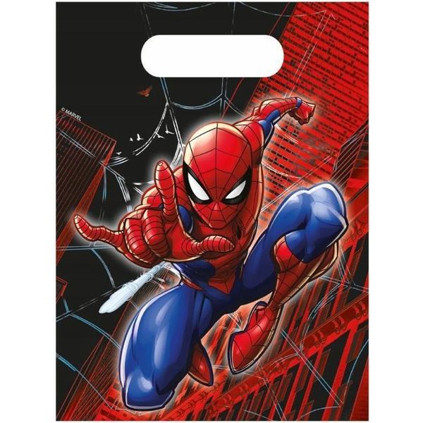 Spider-Man - 4 Sacchetti Di Carta - Circa 16 X 22 Cm-image