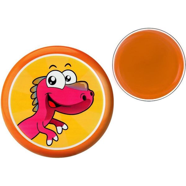Frisbee Fly Disc Con Dinosauro Arancione 20 Cm-image