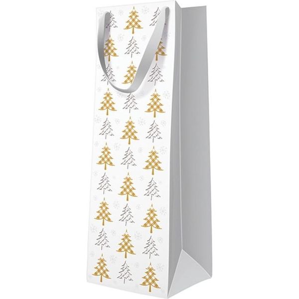Borsa Regalo Albero Di Natale Oro Argento-image