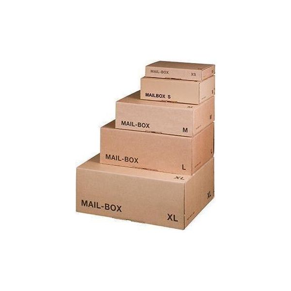 Smartboxpro Scatola Per Spedizione Pacchi Mail Box, Taglia: S, Marrone-image