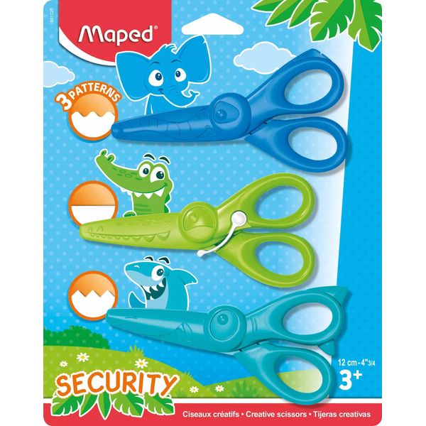 Maped 981727 Set Di Forbici Da Contorno Maped Kidicraft, Set Di 3 In Blister-image