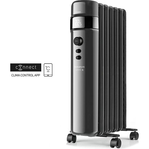 Radiatore A Bagno D'olio Collegato 1500W Nero Taurus Alpatec Agadir Connect 1500-image