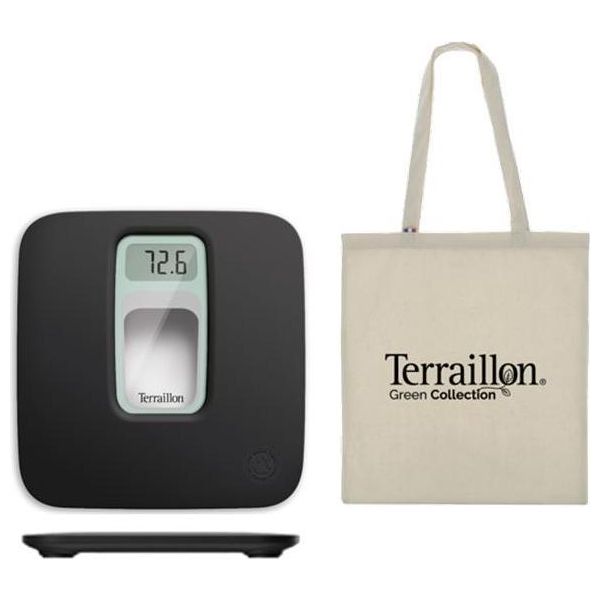 Terraillon 15244 Personal Scale Square Black Electronic Personal Scale-image