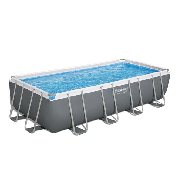 Piscina Con Telaio Power Steel 549X274X122 18X9Ft Bestway 6In1 + Pompa A Sabbia-image
