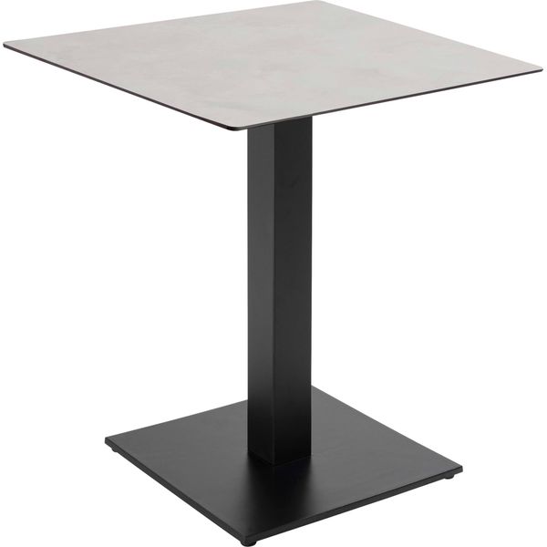 Tavolo Da Pranzo 70 X 70 Cm Rivestimento In Cemento Grigio Chiaro - Oviala OpéRa-image