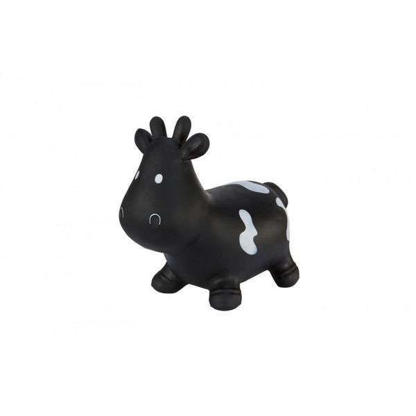 Hoppimals Animale Gonfiabile Mucca Nera Gonfiabile Con Pompa Giocattolo Gonfiabile In Gomma Di Alta Qualità E Resistente-image