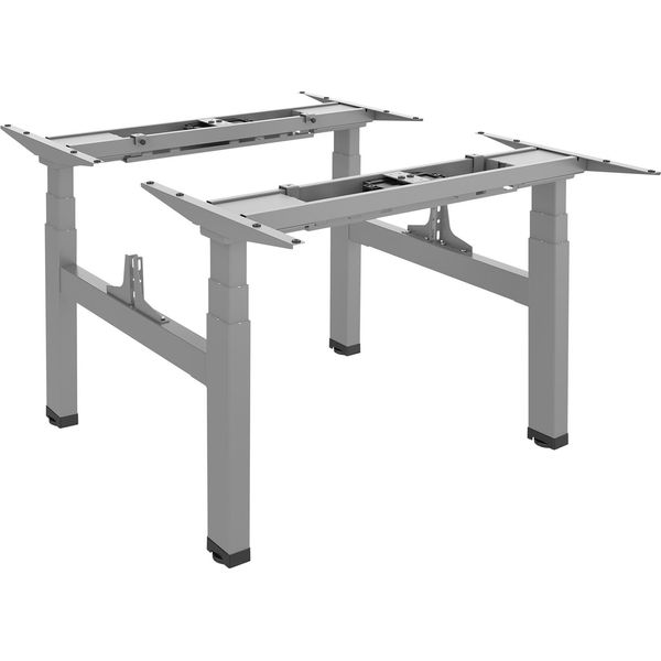 Ergo Office Er-404G Telaio Elettrico A Doppia Altezza Regolabile Per Scrivania Senza Piani D'appoggio Grigio-image