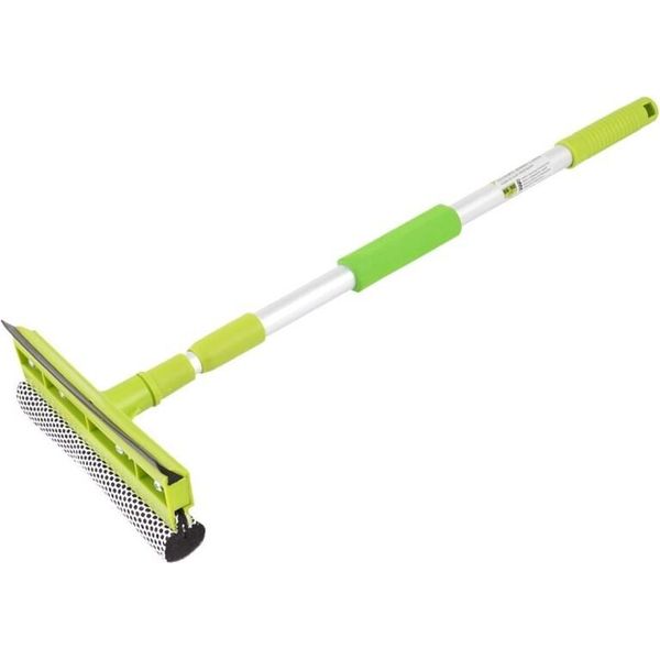 Lavavetri 20 Cm Con Tergicristallo, Manico Telescopico In Alluminio 55-90 Cm-image