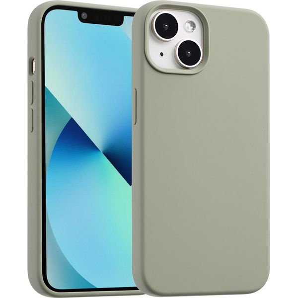 Custodia Per Iphone 13 Mini - Silicone - Custodia/Schienale Morbida Accezz - Verde-image