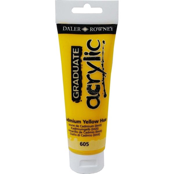 Daler Rowney Graduate Akrylová Farba Giallo Cadmio 120 Ml 1 Ks-image