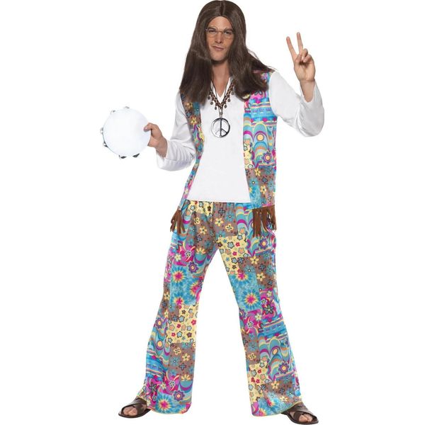 Smiffys - Set Di Costumi "Groovy"" Per Uomo/Donna Unisex SM467 (M) (Colorato)"-image