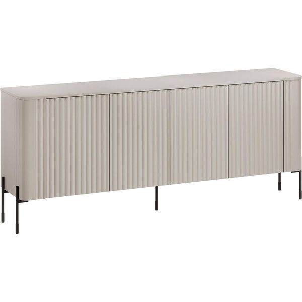 Dmora Credenza Anadia 39.6X190X80H Cm Beige, Cassetti 4 Ripiani-image