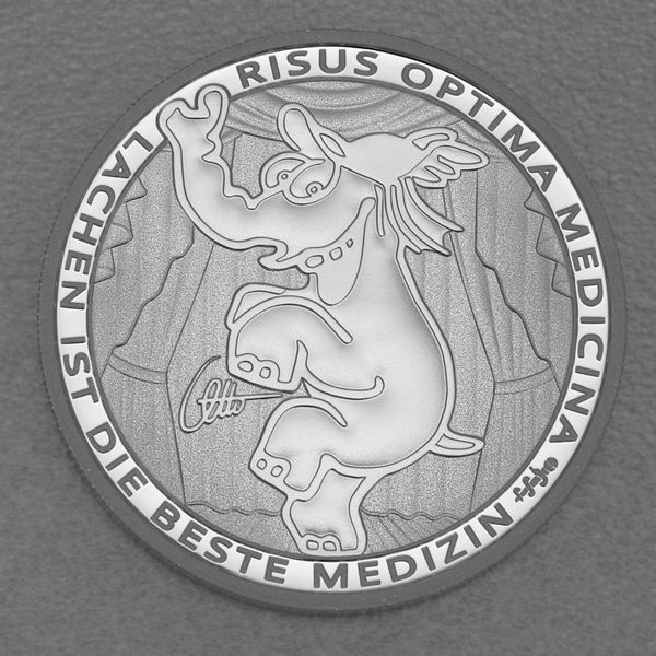 Moneta D'argento Da 1 Oz Ottifant Funnyfant Otto 2022 Moneta Da Collezione Da 1 Oz D'argento 999-image