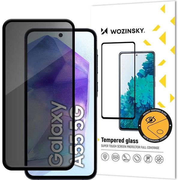 Wozinsky Privacy Glass SzkłO Hartowane Fare Samsung Galaxy S25 + Z Filtrem Anti Spy-image
