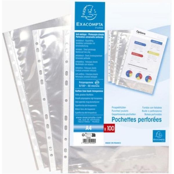 Exacompta 5010E Copertina Per Brochure Exacompta, Din A4, Pp, Cristallina-image