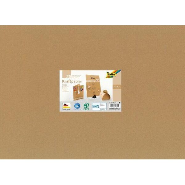 Folia 691/25/98 Folia Kraftpapier, 120 G/Qm, 500 X 700 Mm, 25 Blatt-image