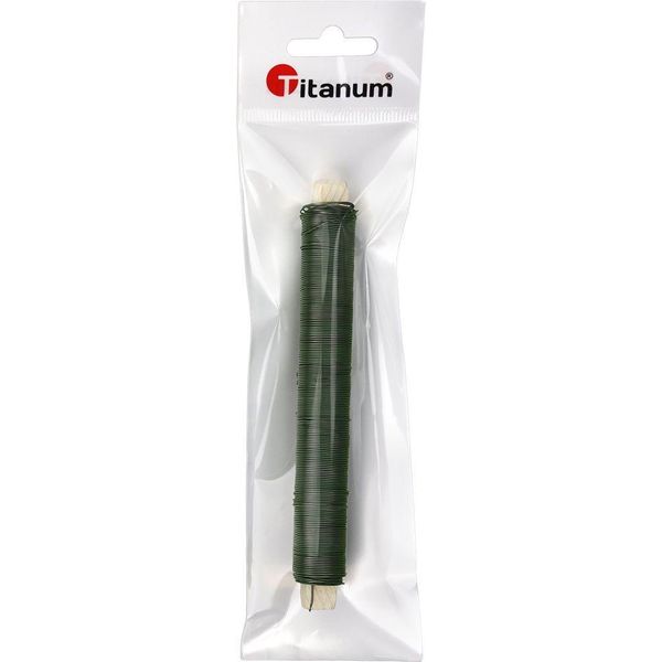 Filo Per Fioristi 0,6 Mm X 100 G Verde Titanio-image