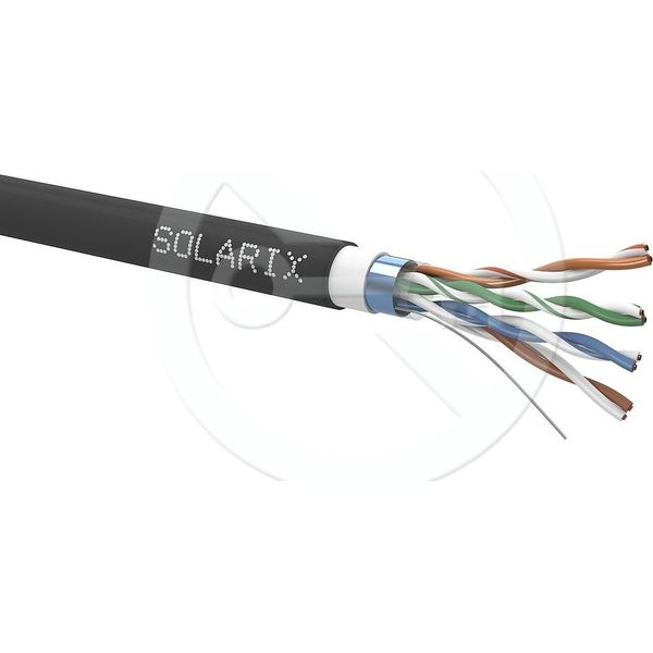 Solarix InstalačNí Kabel Solarix CAT5E Ftp Pvc+Pe Fca Dvojitý Plášť 305M/CíVka SXKD-5E-FTP-PVC+PE-image
