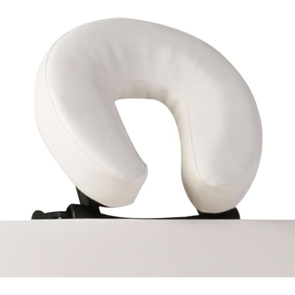Vidaxl Lettino Da Massaggio Pieghevole A 2 Zone Con Struttura In Alluminio Bianco Crema-image