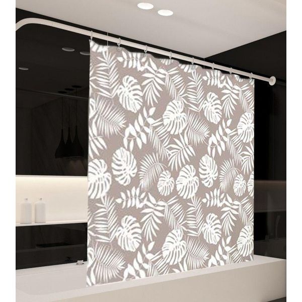 Tenda Doccia Peva Havana 120X200 Cm, Incl. Anelli Per Tenda Doccia-image