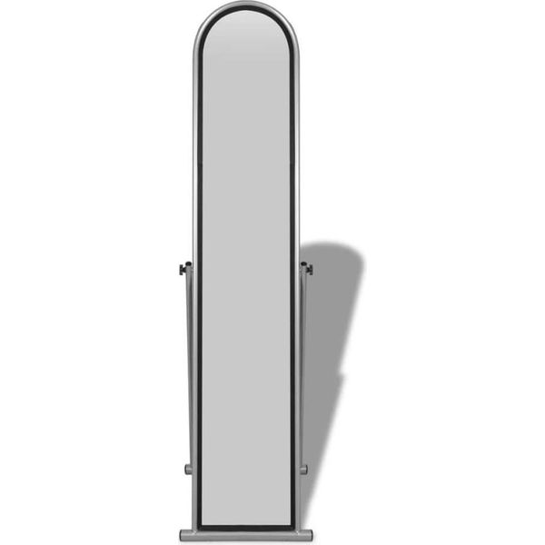 Vidaxl Specchio A Stelo Specchio Per Vestirsi Specchio A Figura Intera Grigio-image