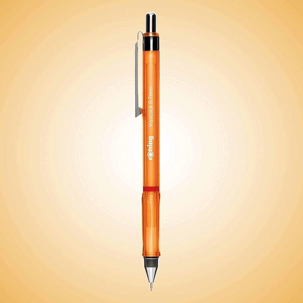 12X Rotring 2089092 Matita Meccanica Visuclick 0,7 Mm, Arancione-image