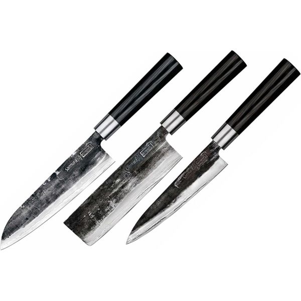 Samura Super 5 Set Da Cucina Giapponese Professionale Con Tre Coltelli-image