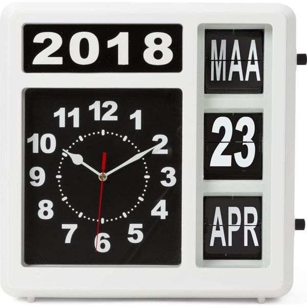 Orologio Da Parete Con Calendario - 31 X 31 Cm - Versione Olandese-image