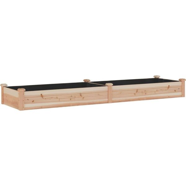 Vidaxl Letto Rialzato Con Inserto 240X60X25 Cm In Legno Massiccio Di Abete-image