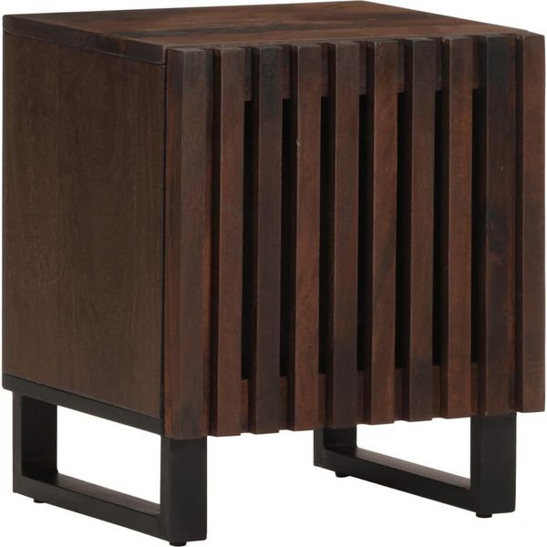 Vidaxl Comodini 2 Pezzi 40X34X46 Cm In Legno Massiccio Di Mango-image