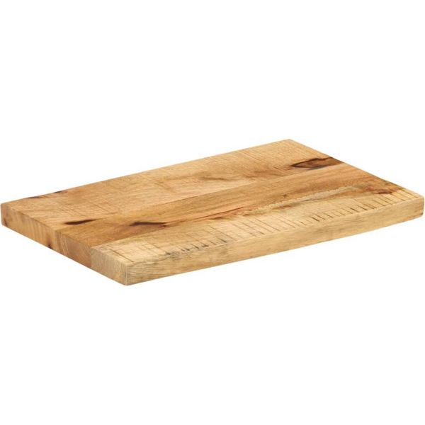 Vidaxl Piano Del Tavolo 60X30X2,5 Cm Bordo Albero Legno Massiccio Legno Di Mango Grezzo-image