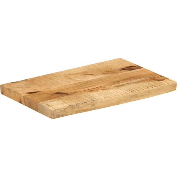 Vidaxl Piano Da Tavolo 40X20X3,8 Cm Bordo Albero Legno Massiccio Legno Di Mango Grezzo-image