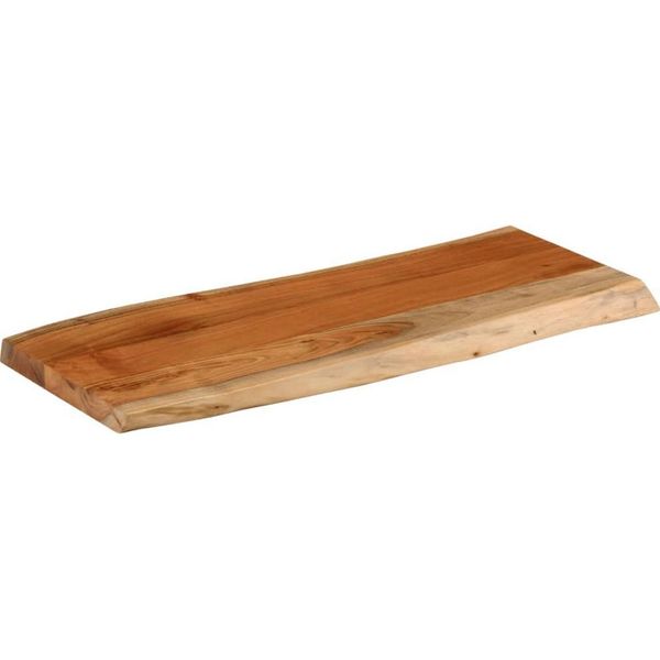 Vidaxl Piano Da Tavolo 90X40X3,8 Cm Rettangolare In Legno Massiccio Di Acacia Bordo Albero-image