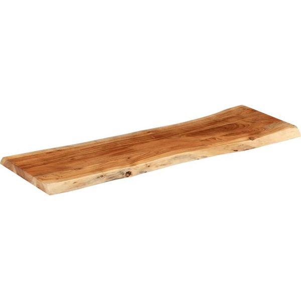 Vidaxl Piano Da Tavolo 120X40X3,8Cm Rettangolare In Legno Massiccio Acacia Bordo Albero-image