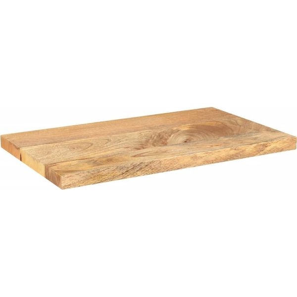 Vidaxl Piano D'appoggio 60X30X3,8 Cm Rettangolare In Legno Massiccio Di Mango-image
