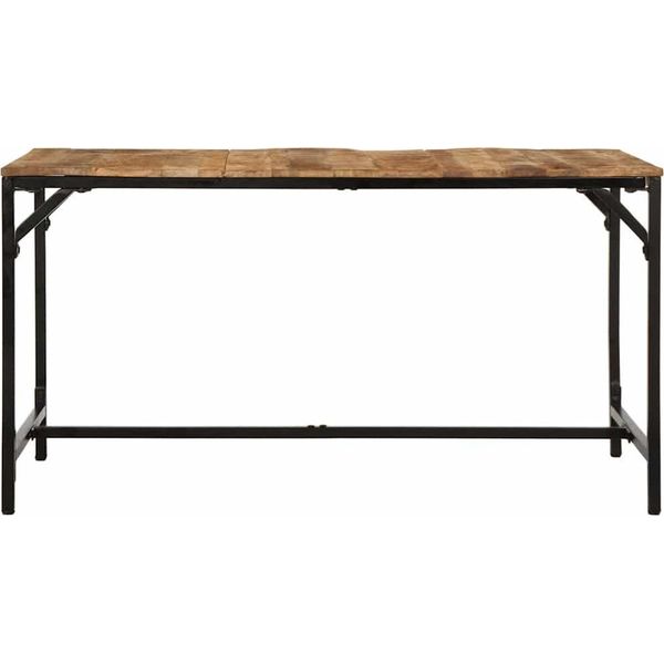 Vidaxl Tavolo Da Pranzo 140X70X75 Cm Legno Massiccio Grezzo Di Mango-image