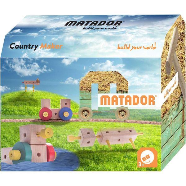 Matador Maker Country Set Di Costruzioni In Legno, 38Dlg.-image