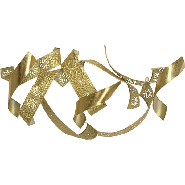 Wanddekoobjekt "Wanddekoration", Gold (Goldfarben), B:84Cm H:44Cm T:12Cm, Metall, Hofmann Living And More, Wanddekoobjekte, Aus Metall, Goldfarben-image