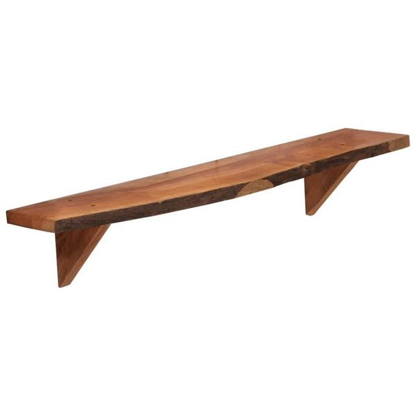 Vidaxl Mensole Da Parete 2 Pezzi 90 X 20 X 18 Cm In Legno Massiccio Di Acacia-image