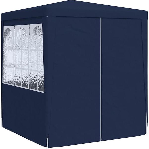 Vidaxl Tenda Professionale Per Feste Con Pareti Laterali 2×2M Blu 90 G/M²-image