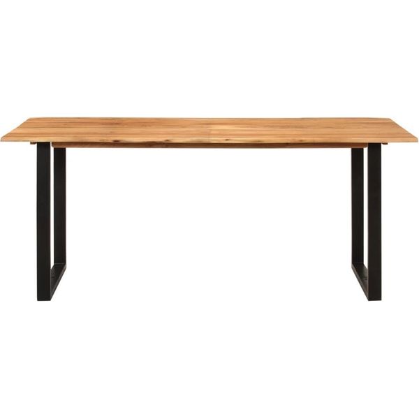 Vidaxl Tavolo Da Pranzo 180×90×76 Cm In Legno Massiccio Di Acacia-image