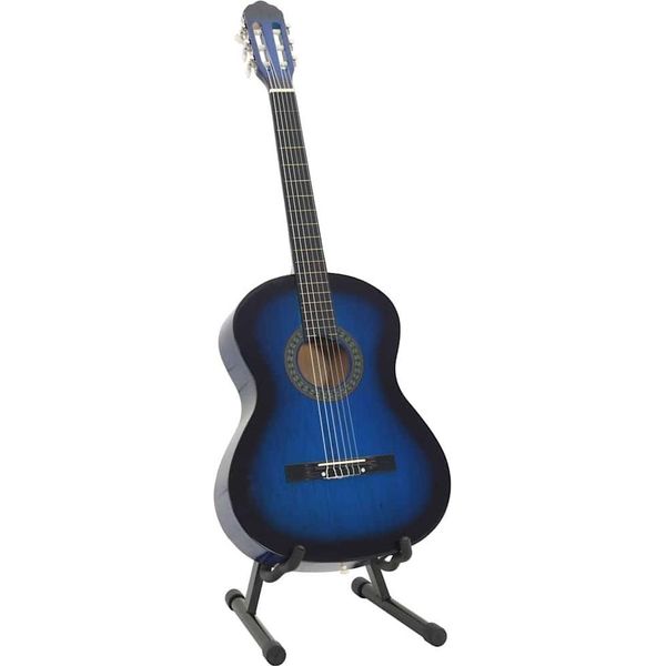 Vidaxl Set Di 12 Pezzi Di Chitarra Classica Per Principianti Blu 4/4 39""-image
