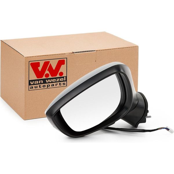 Van Wezel 2791805 Specchietto Esterno Specchietto Laterale Sinistro Per Mazda CX-3 (Dk) Asferico Non Riscaldato Primerizzato-image